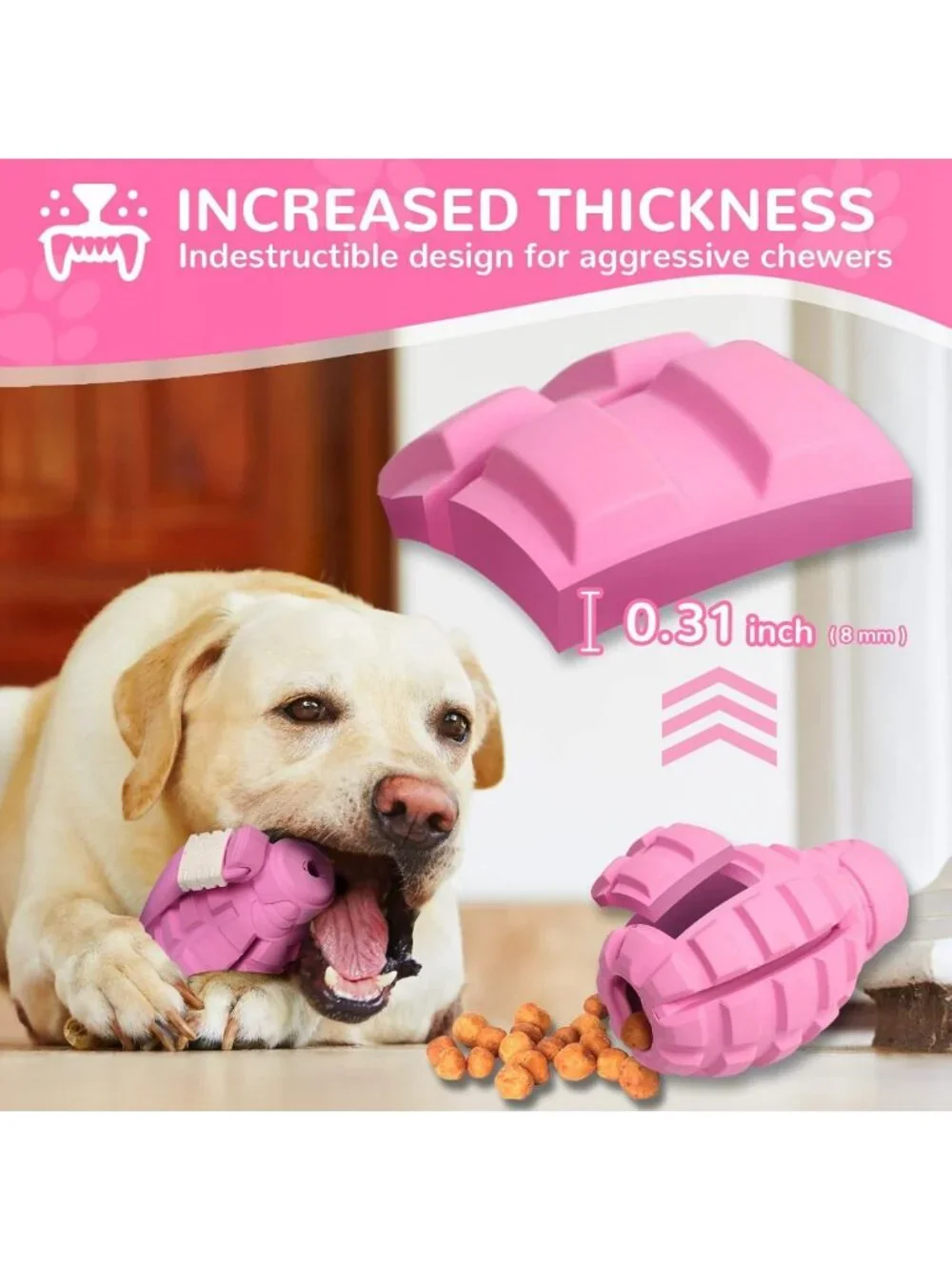Indestructible Dog Toys for Aggressive Chewers - Large Breed Interactive Treats
